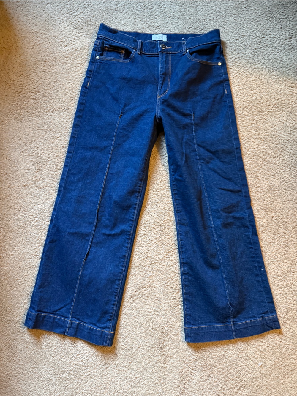 LOFT Women's Dark Blue Flare Jeans